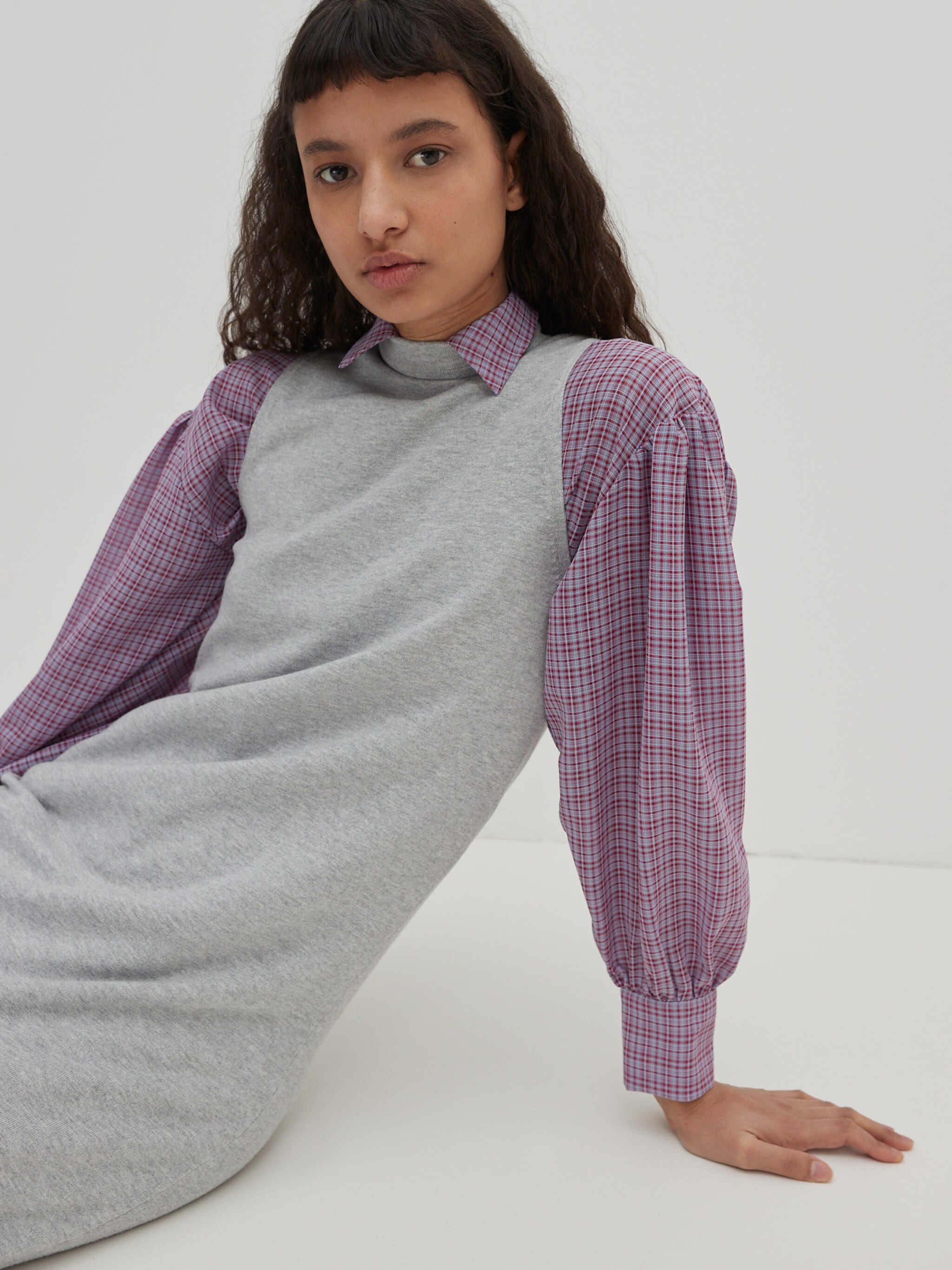 EDITED Produkte Kleid 'Alisha' graumeliert
