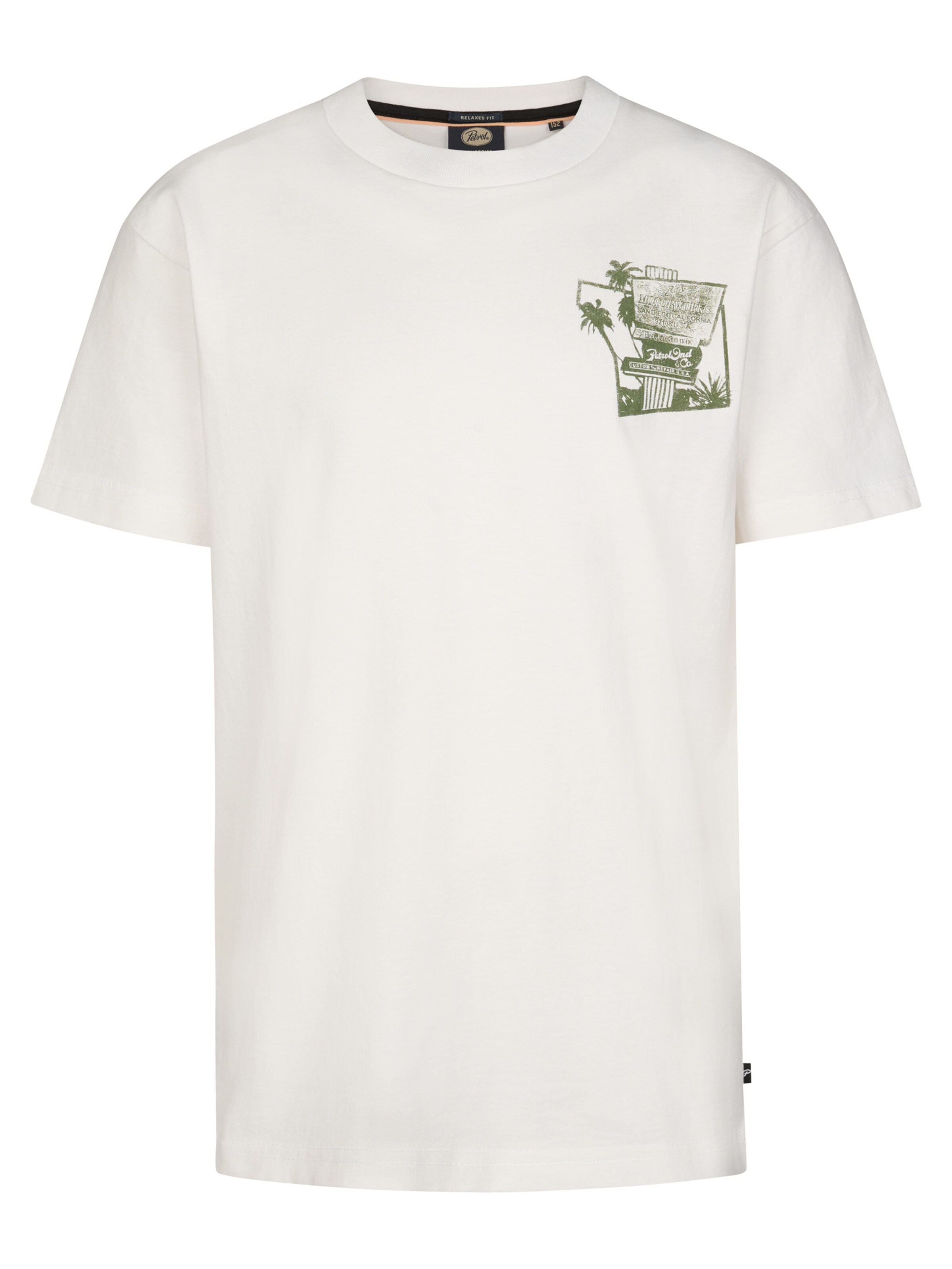 Petrol Industries Shirt 'Mezcal' in Wit: voorkant