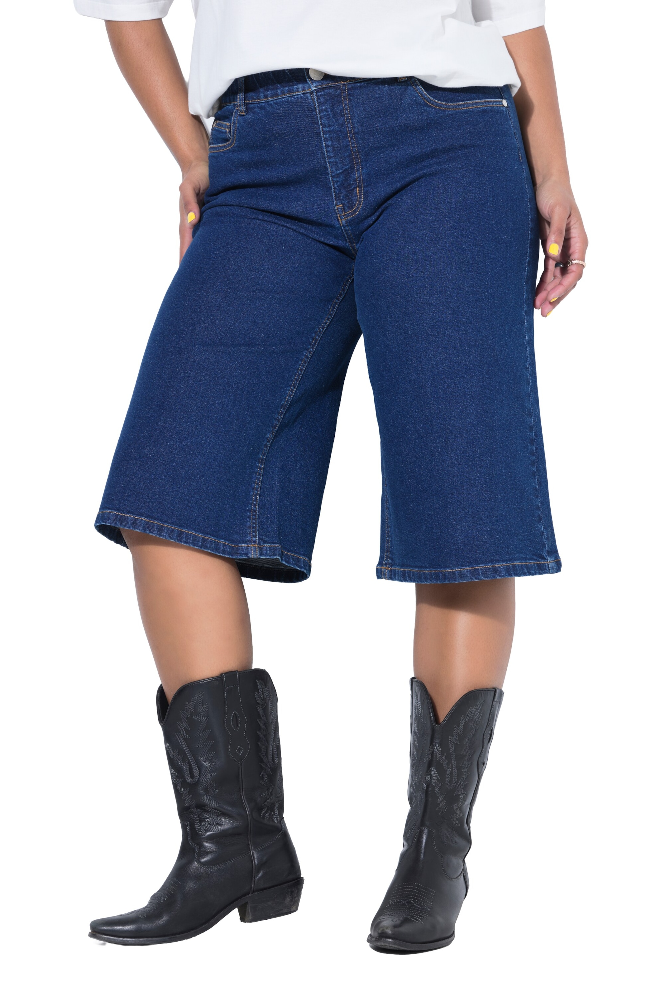 Studio Untold Wide leg Jeans in Blue: front