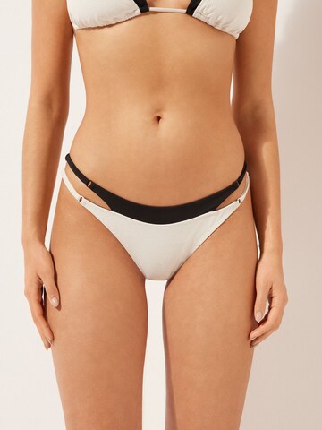CALZEDONIA Bikini Bottoms 'Double Bikini' in White: front