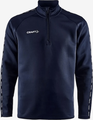 Craft Athletic Zip-Up Hoodie in Blue: front