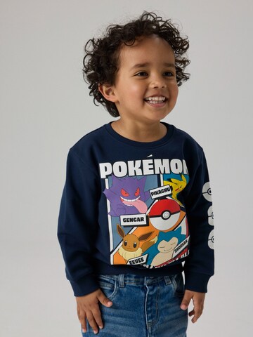 NAME IT Sweatshirt 'NMMSIBO POKEMON' in Blauw: voorkant