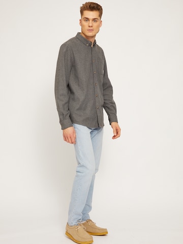 mazine Regular fit Button Up Shirt ' Yarm Shirt ' in Grey