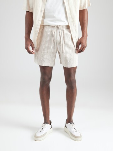 Abercrombie & Fitch Regular Broek in Bruin: voorkant