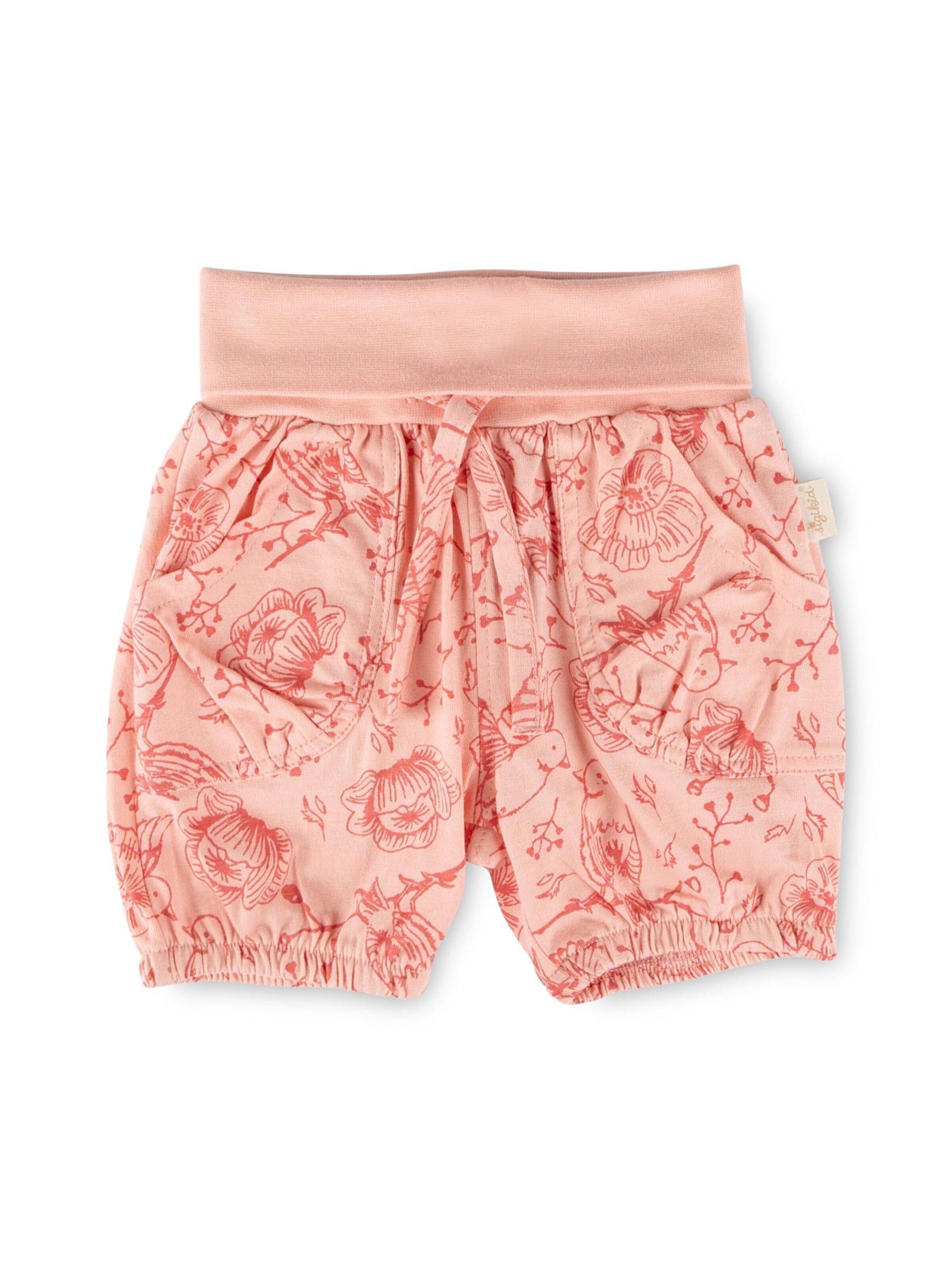 SIGIKID Regular Hose 'Shorts Pink Birds' in Pink: Vorderseite