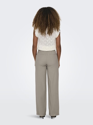 Wide Leg Pantalon à pince ONLY en gris