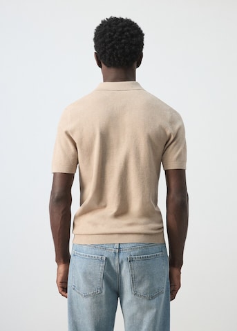MANGO MAN Poloshirt 'Andrew' in Beige