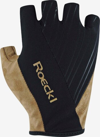 Roeckl Athletic Gloves 'Isone' in Brown: front