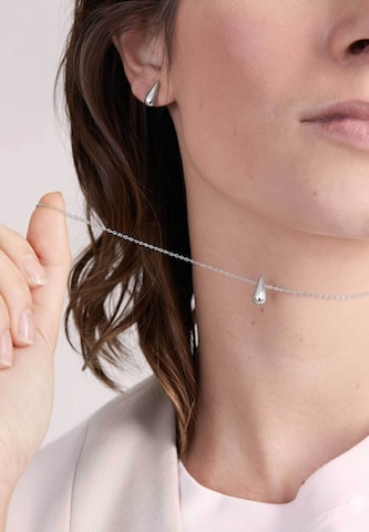 Boucles d'oreilles 'Mini Drop' Stilnest en argent : devant