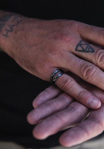 Haze&Glory Ring 'Twin' in Grey: front