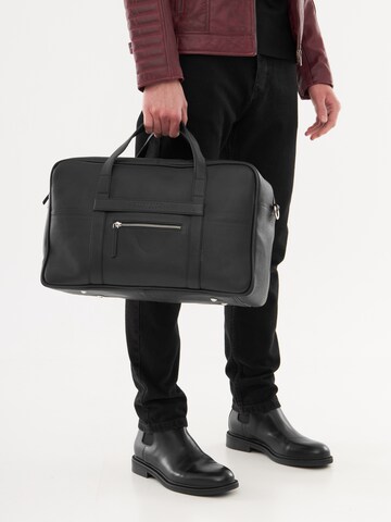 Bolongaro Trevor Weekendtaske 'Berlin Holdallgrain' i sort: forside