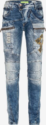 CIPO & BAXX Regular Jeans in Blauw: voorkant