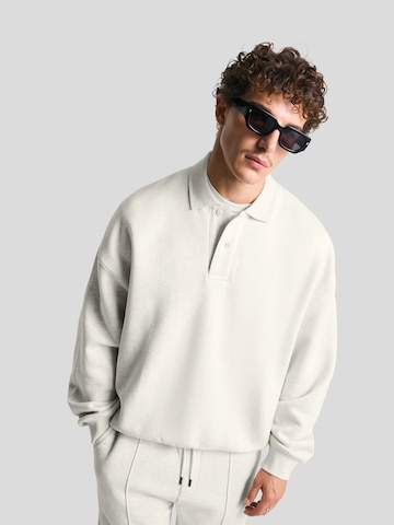 Sweat-shirt Bershka en gris : devant