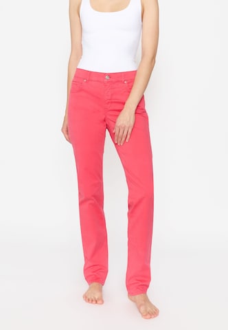 Angels Regular Straight-Leg Jeans in Pink: predná strana