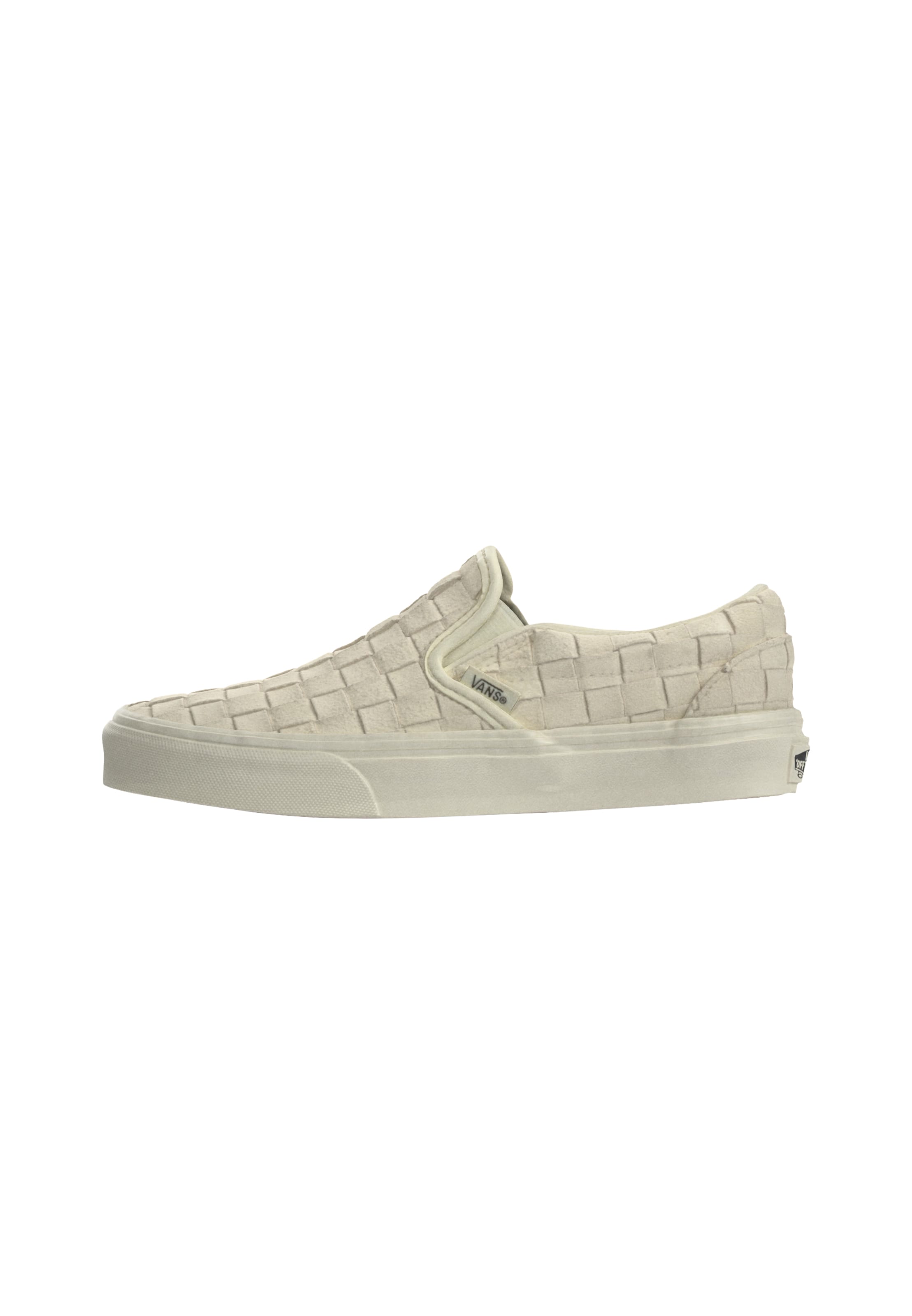 VANS - Zapatillas sin cordones 'Classic' en blanco: frente