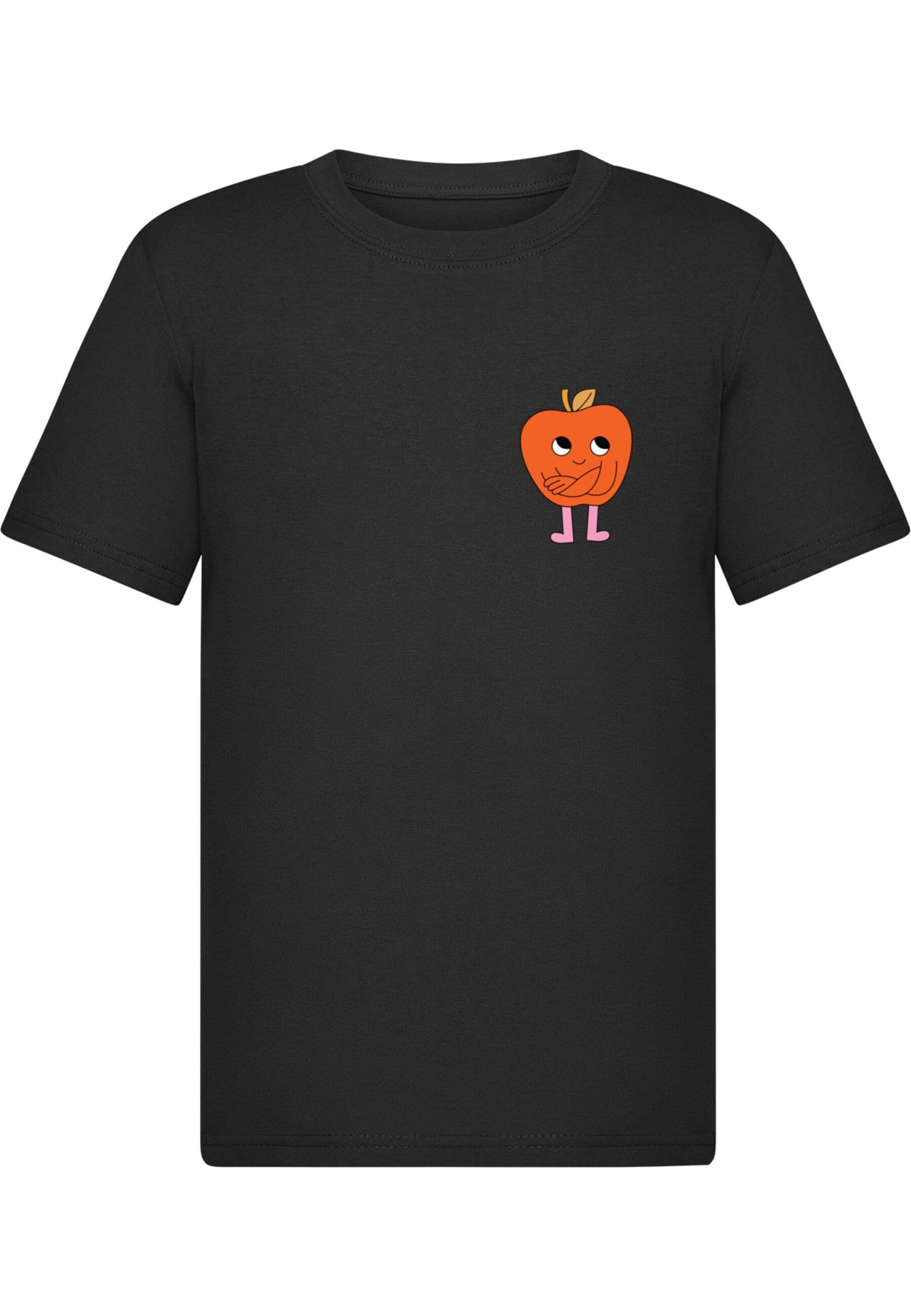 Merchcode Shirt 'Apple' in Black: front