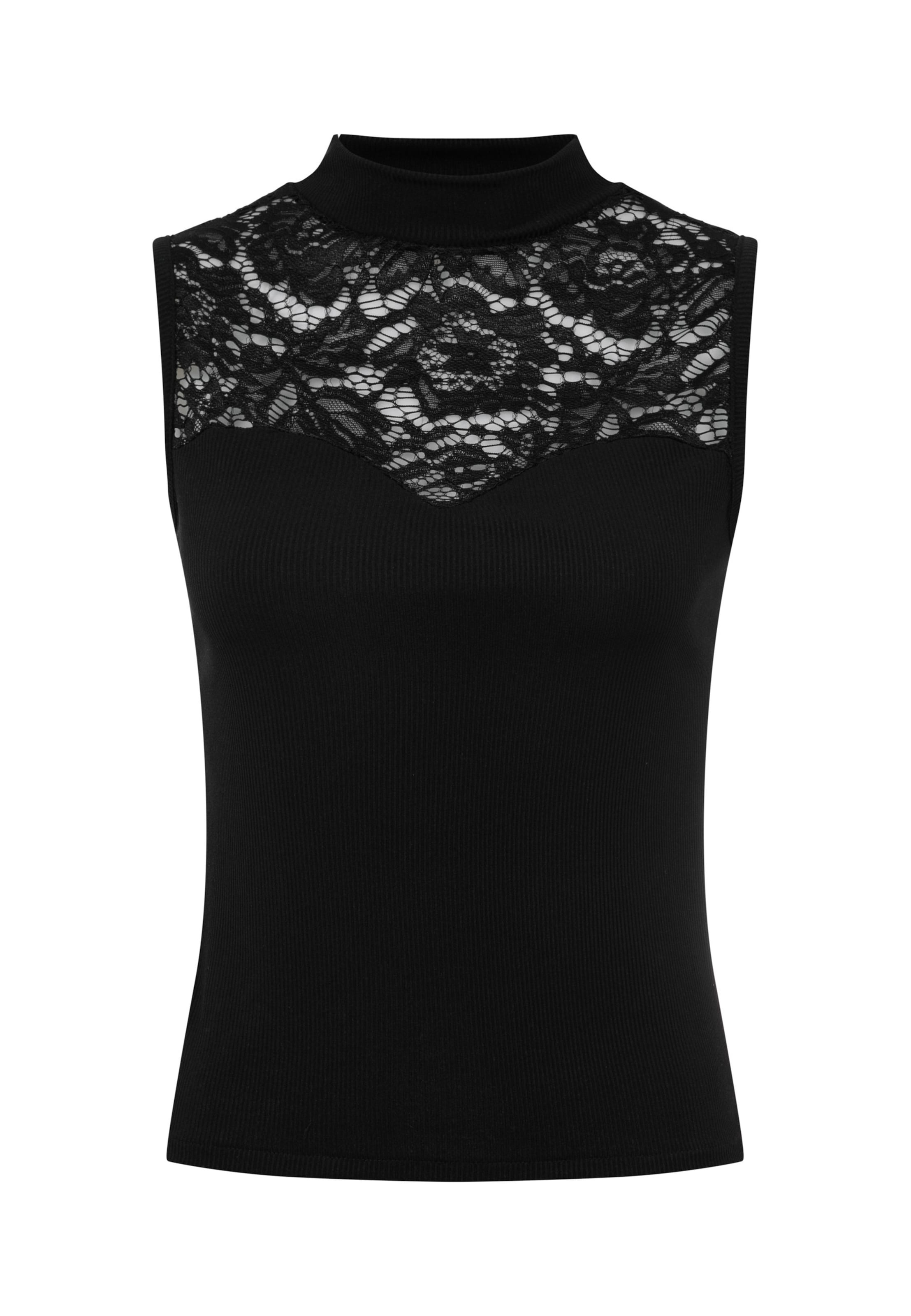 Cloud5ive Top in Zwart: voorkant
