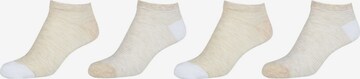 camano Ankle Socks in Beige: front