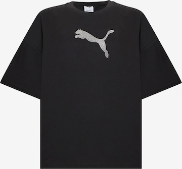 Tricou 'ESS' de la PUMA pe negru: față