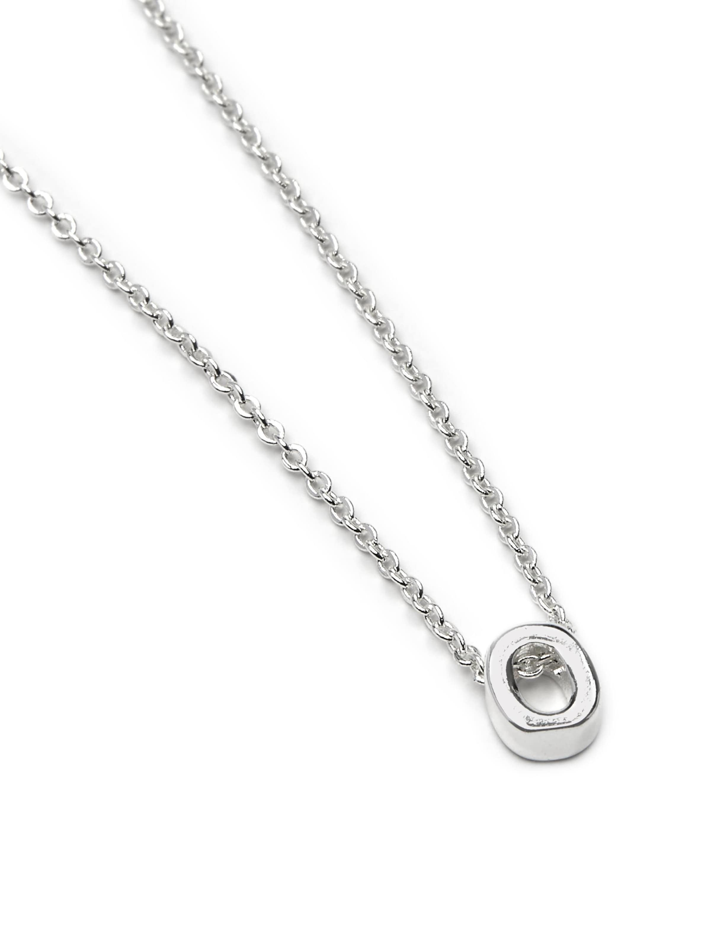 Luxenter Kette 'Alphabet O'‌‌‌‌‌‌‌‌ in Silber