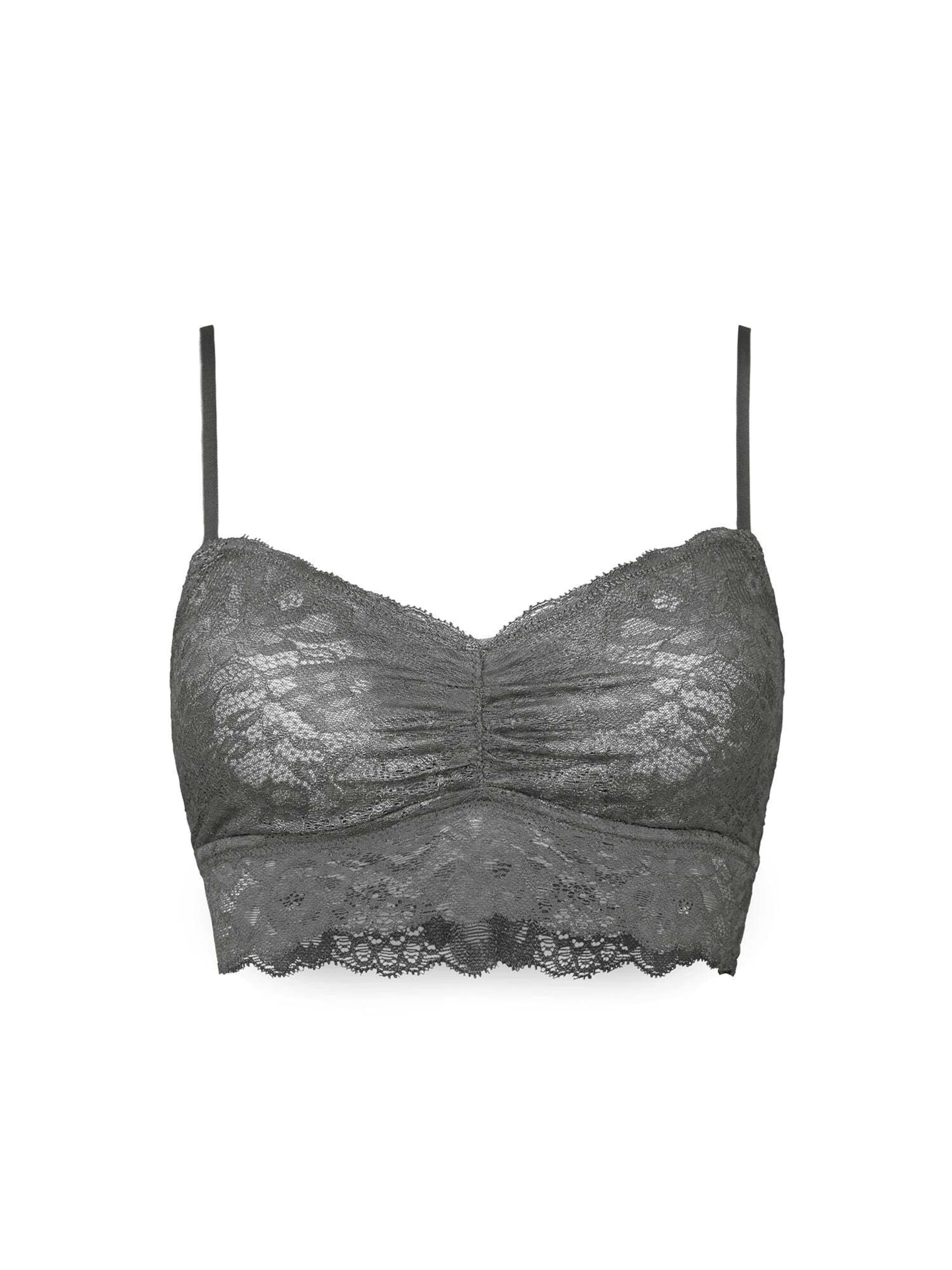 SNOCKS Podprsenka – šedá: přední strana