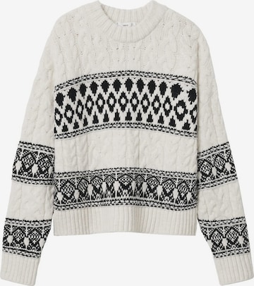 MANGO Sweater 'Ezcaray' in White: front