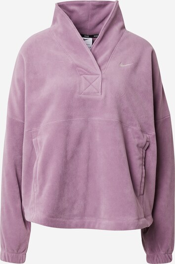 NIKE Pull-over de sport 'ONE' en gris / violet, Vue avec produit