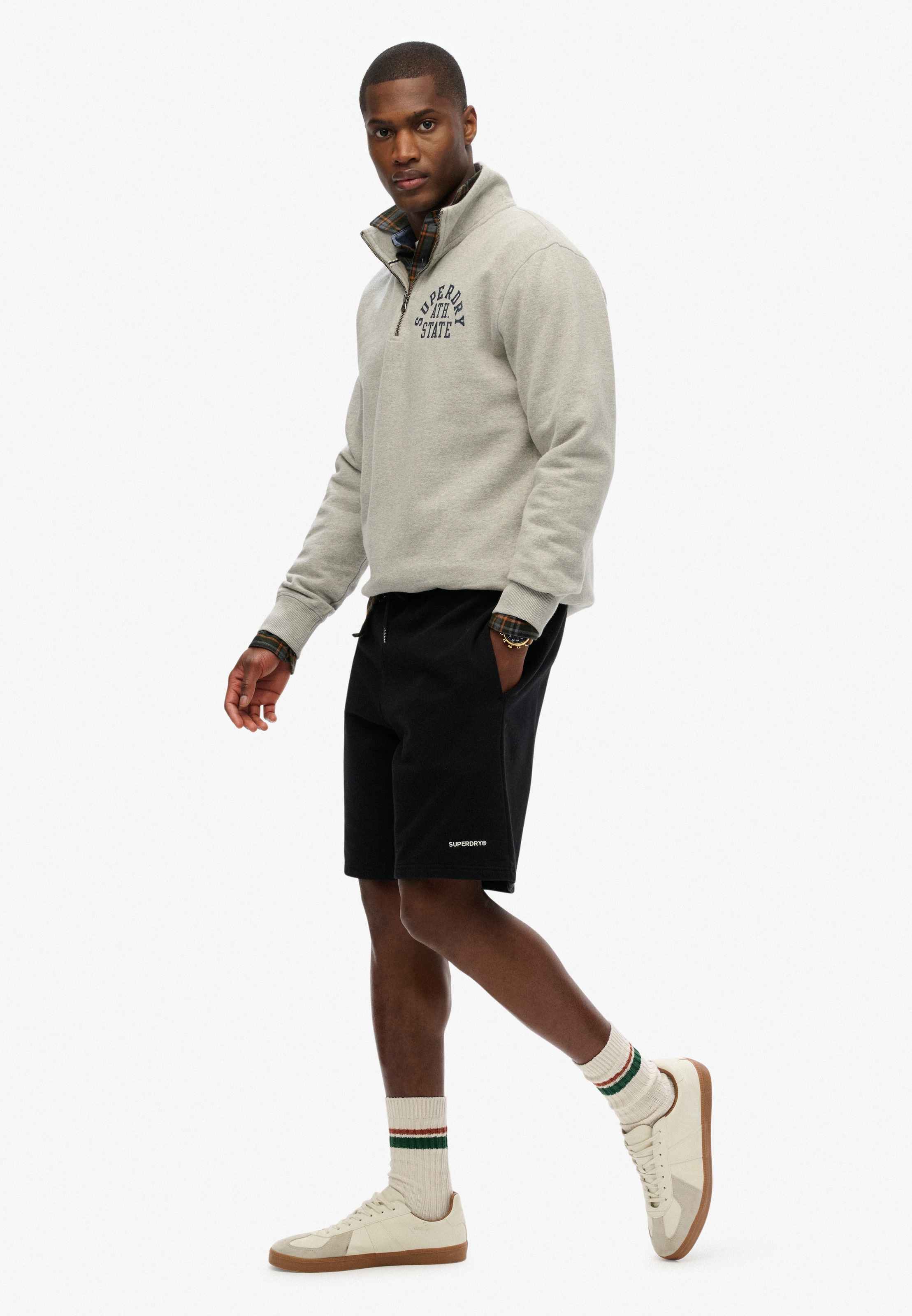 Superdry & Co Regular Shorts in Schwarz