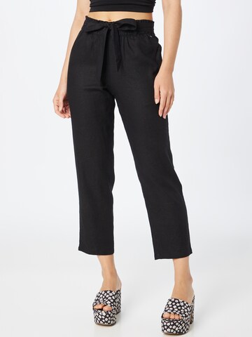 Effilé Pantalon TOM TAILOR DENIM en noir : devant