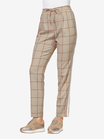 heine Regular Broek in Beige: voorkant