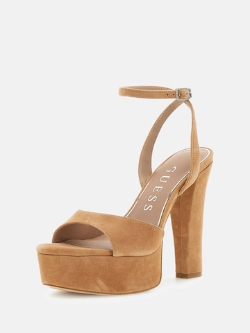 GUESS Strap Sandals 'Hitten' in Brown