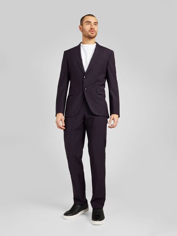 BOSS Slim fit Suit 'Huge' in Purple: front