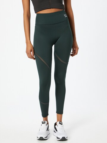 PUMA Skinny Športne hlače 'Exhale' | zelena barva: sprednja stran