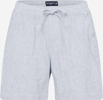 Abercrombie & Fitch Regular Trousers in Blue: front