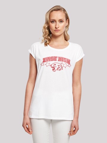 F4NT4STIC Shirt 'Disney High School Musical Wildcat Stars' in Wit: voorkant