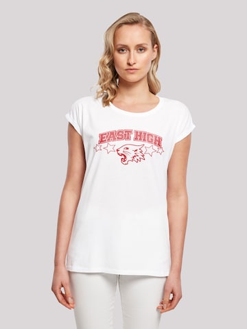 F4NT4STIC Shirt 'Disney High School Musical Wildcat Stars' in White: front
