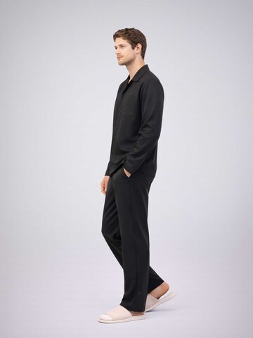 PANTONECLO Pyjama lang 'Pantoneclo Men’s Nightwear Set' in Zwart