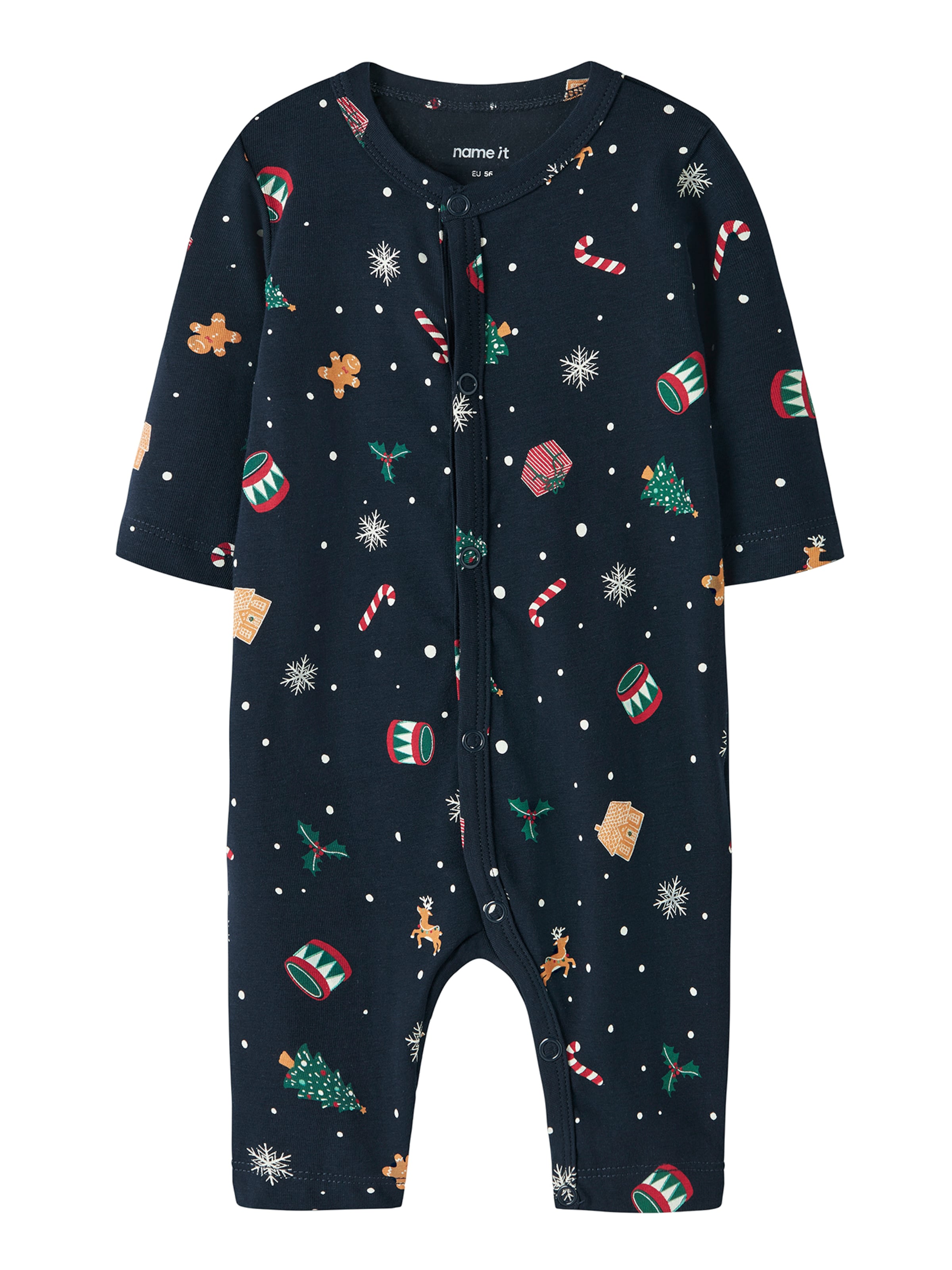 NAME IT - Pijama &#x27;NBNVISMAS&#x27; em azul: frente