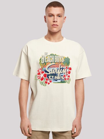 T-Shirt 'The Beach Boys Musik Band Tropical' F4NT4STIC en beige : devant