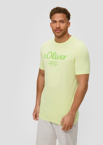 T-Shirt s.Oliver Red Label Big & Tall en vert : devant