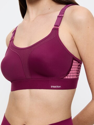 Triumph Triaction Bustier Sport bh ' Triaction Extreme Lite ' in Rood