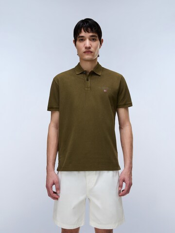 NAPAPIJRI Shirt 'Elbas SS 4' in Groen: voorkant