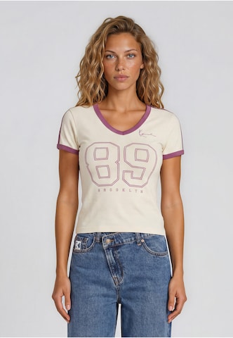 Karl Kani - Camisa '89' em branco: frente