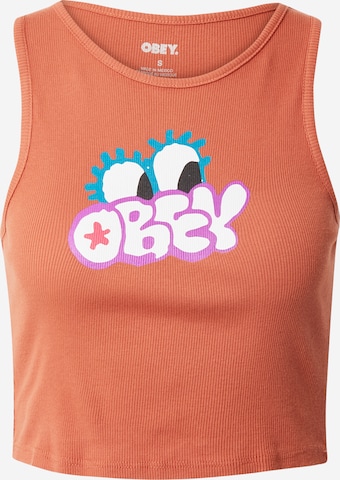 Obey Top in Oranje: voorkant