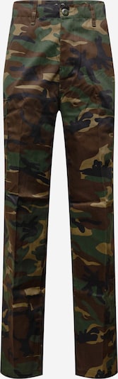 Pantaloni cargo Brandit di colore navy / cachi / canna / verde scuro, Visualizzazione prodotti