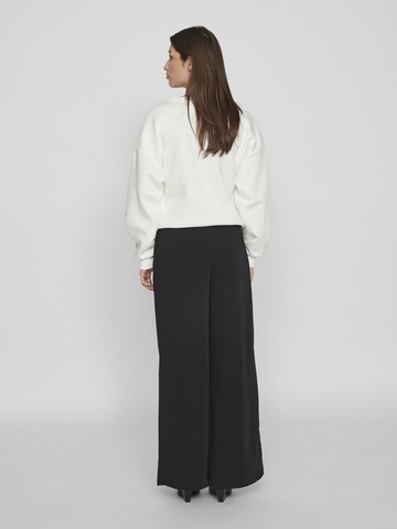 VILA Wide leg Pleat-Front Pants in Black