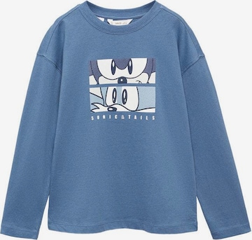 MANGO KIDS Shirt 'Tails' in Blauw: voorkant