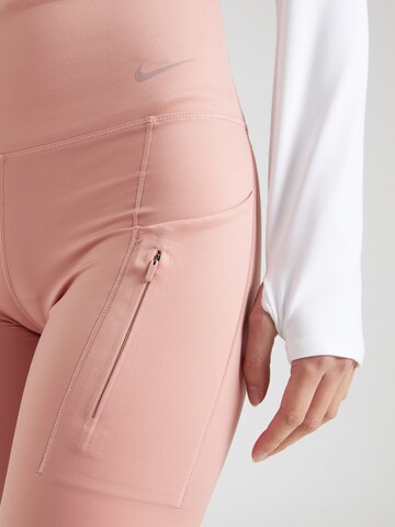 NIKE Skinny Spodnie sportowe w kolorze czerwony