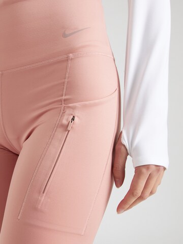 Skinny Pantalon de sport NIKE en rouge