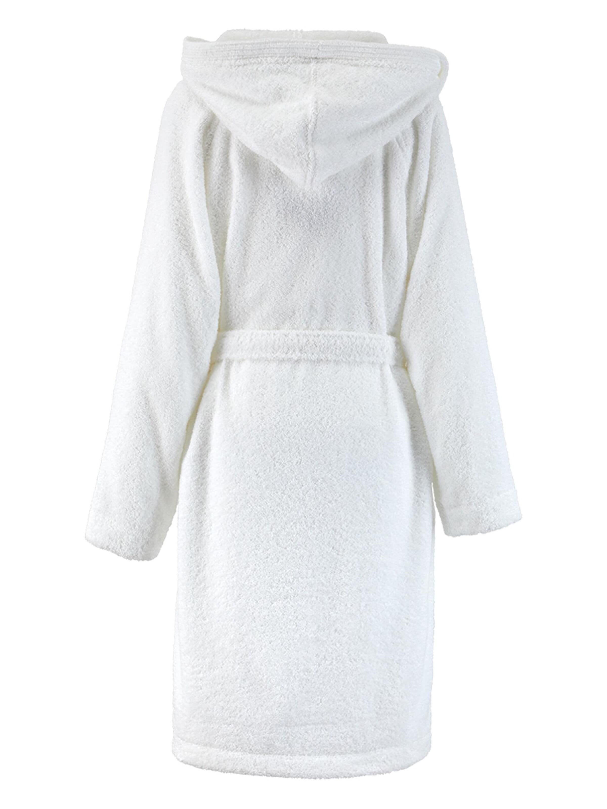 BOSS Home Long Bathrobe 'EDGE' in White